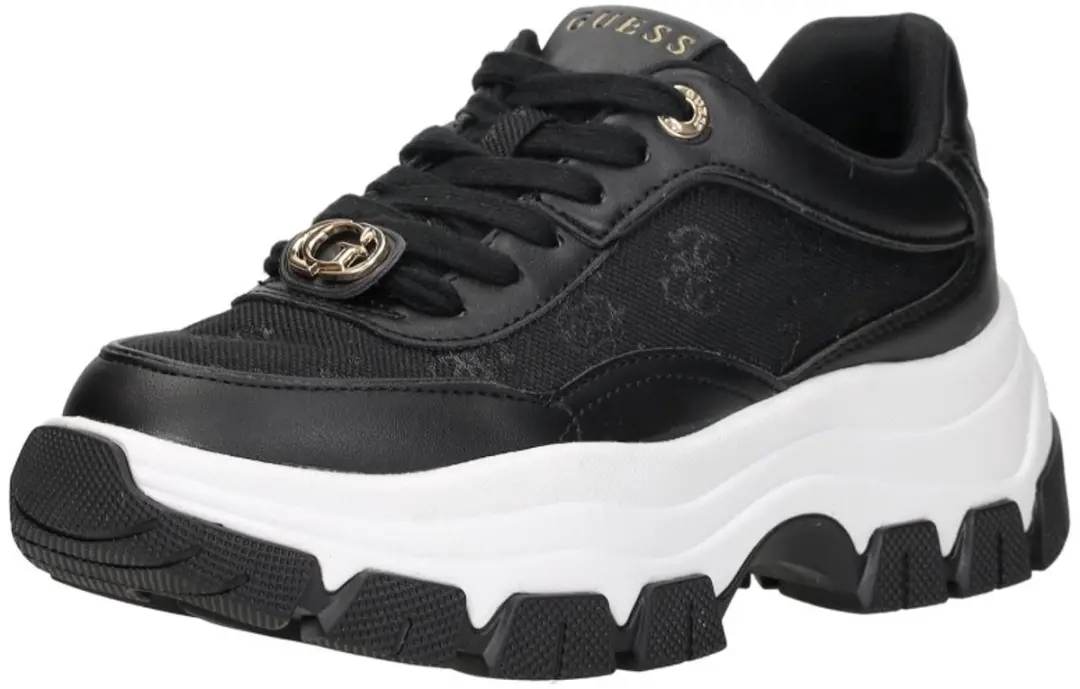Guess Berrett 2 Sneakers Laag - Zwart - afbeelding 4 van 6