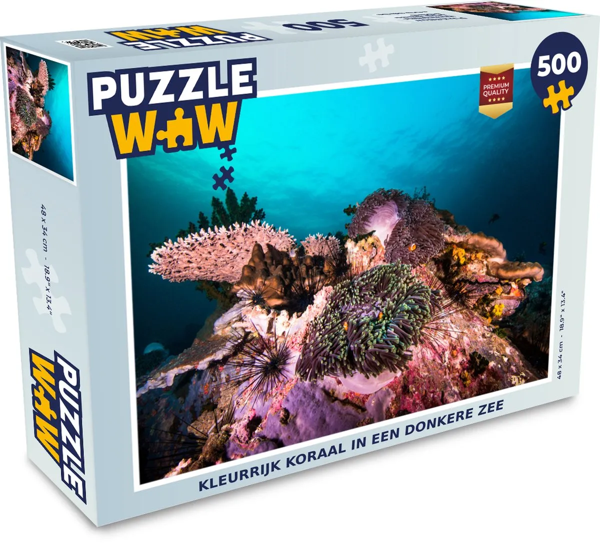 PuzzleWow Legpuzzel Kleurrijk Koraal 500 Stuks - Multicolor