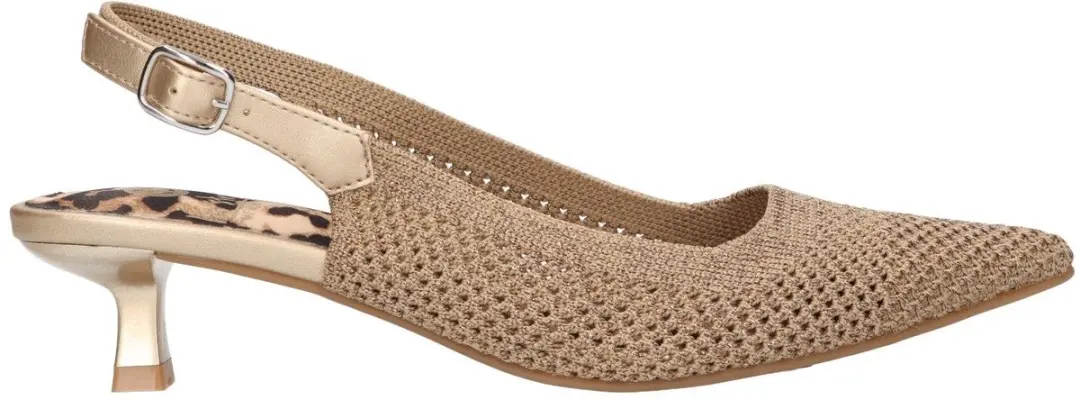 La Strada Slingback Goud Knitted