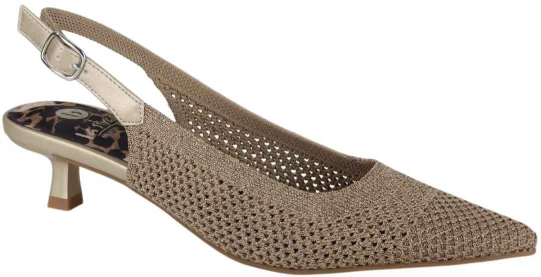 La Strada Slingback Goud Knitted - Damesschoenen 38 - afbeelding 5 van 5