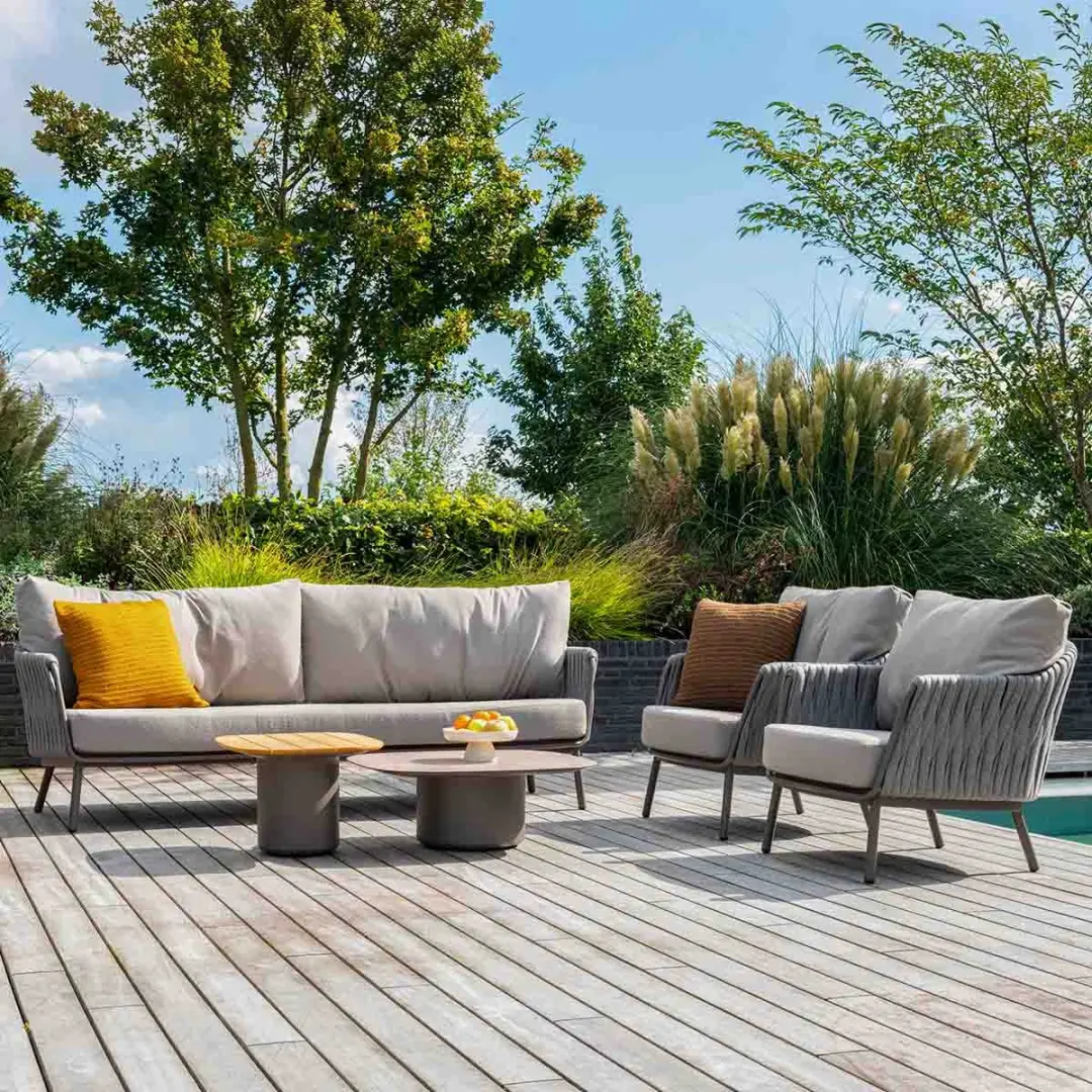 4 Seasons Cannes Terre Loungeset 3-delig - 4 Zitplekken - afbeelding 3 van 6