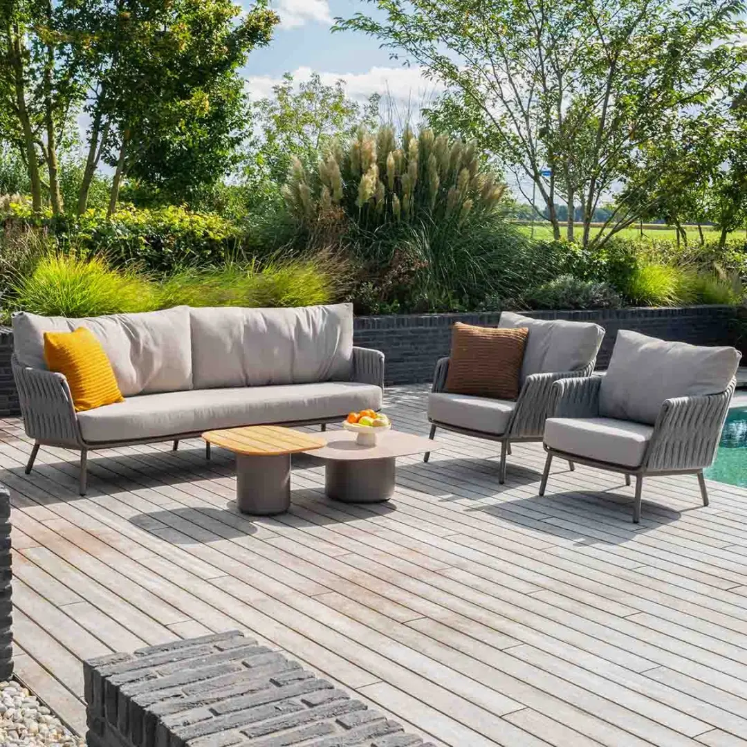 4 Seasons Cannes Terre Loungeset 3-delig - 4 Zitplekken - afbeelding 4 van 6