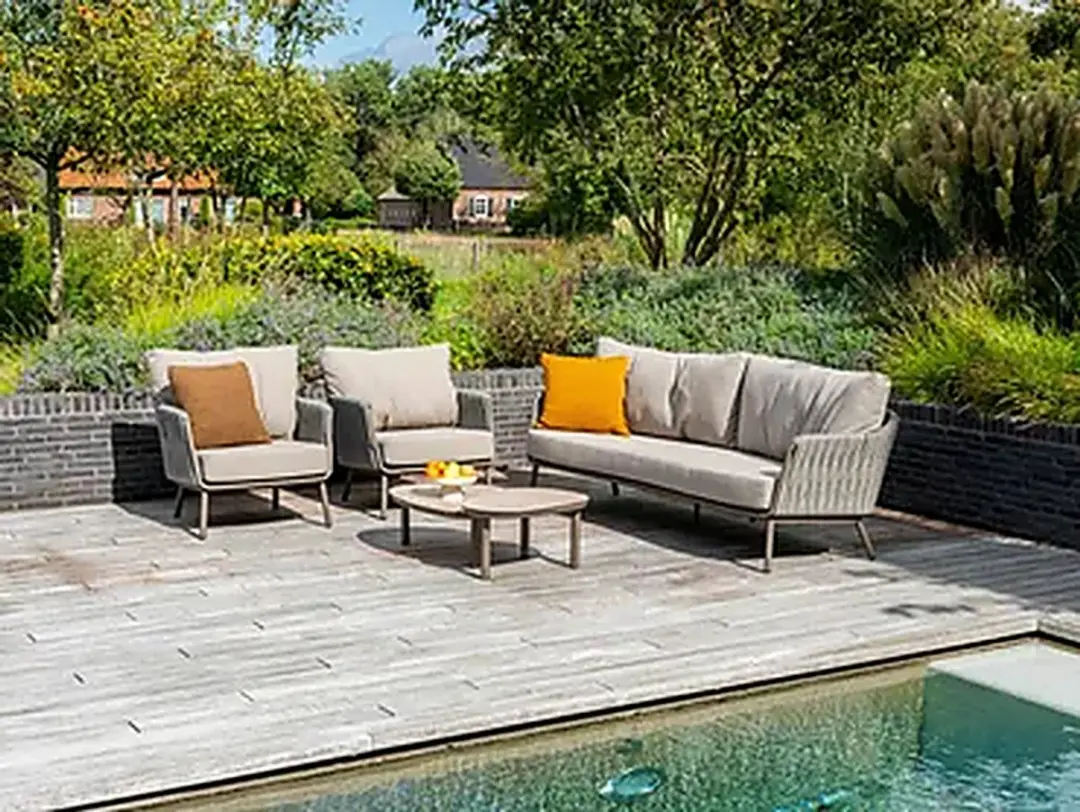 4 Seasons Cannes Terre Loungeset 3-delig - 4 Zitplekken - afbeelding 5 van 6