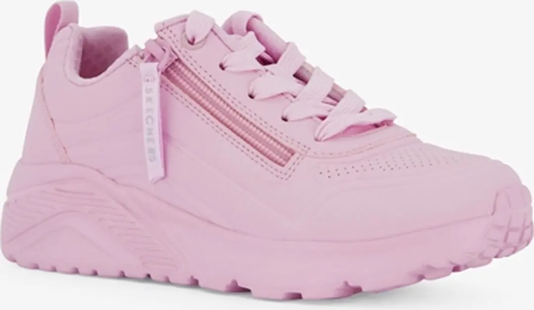 Skechers meisjes sneakers roze met rits