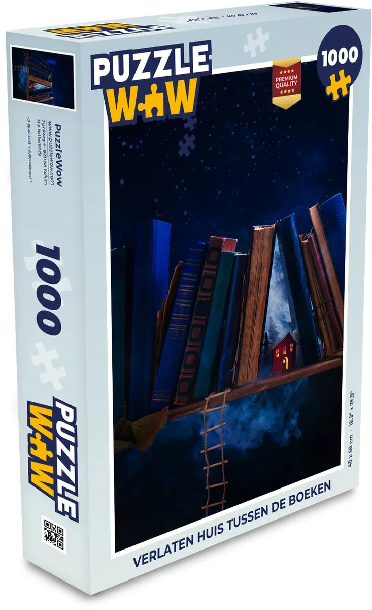 PuzzleWow Verlaten Huis Legpuzzel 1000 Stuks - Multicolor