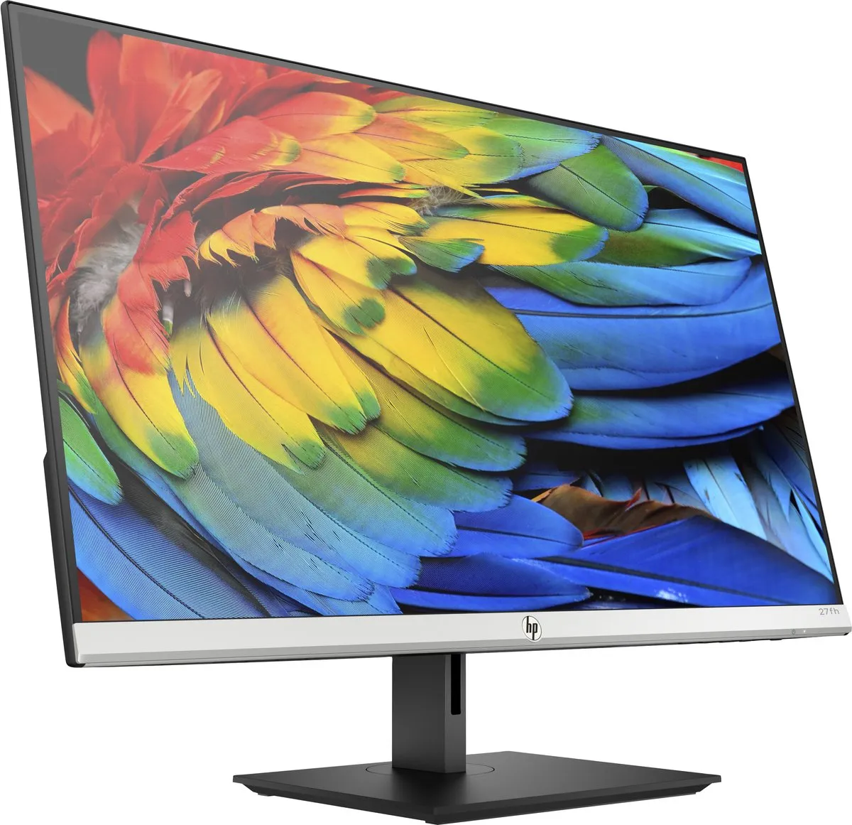 HP 27fh 27" Full HD LED Monitor - Zwart/Zilver