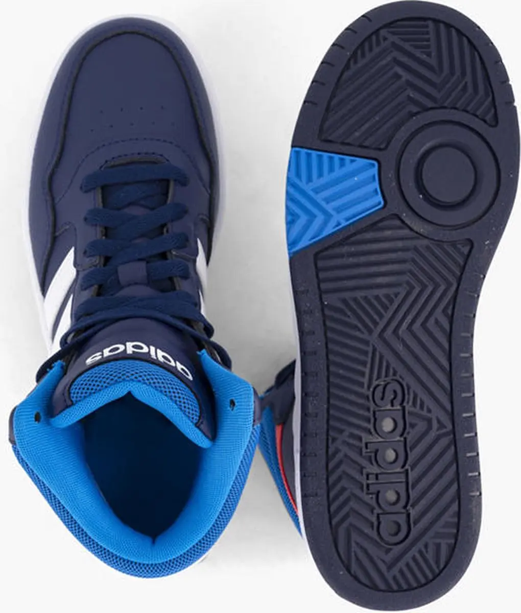 adidas Performance Hoops Mid Schoenen - 38 2/3 - Blauw - afbeelding 3 van 6