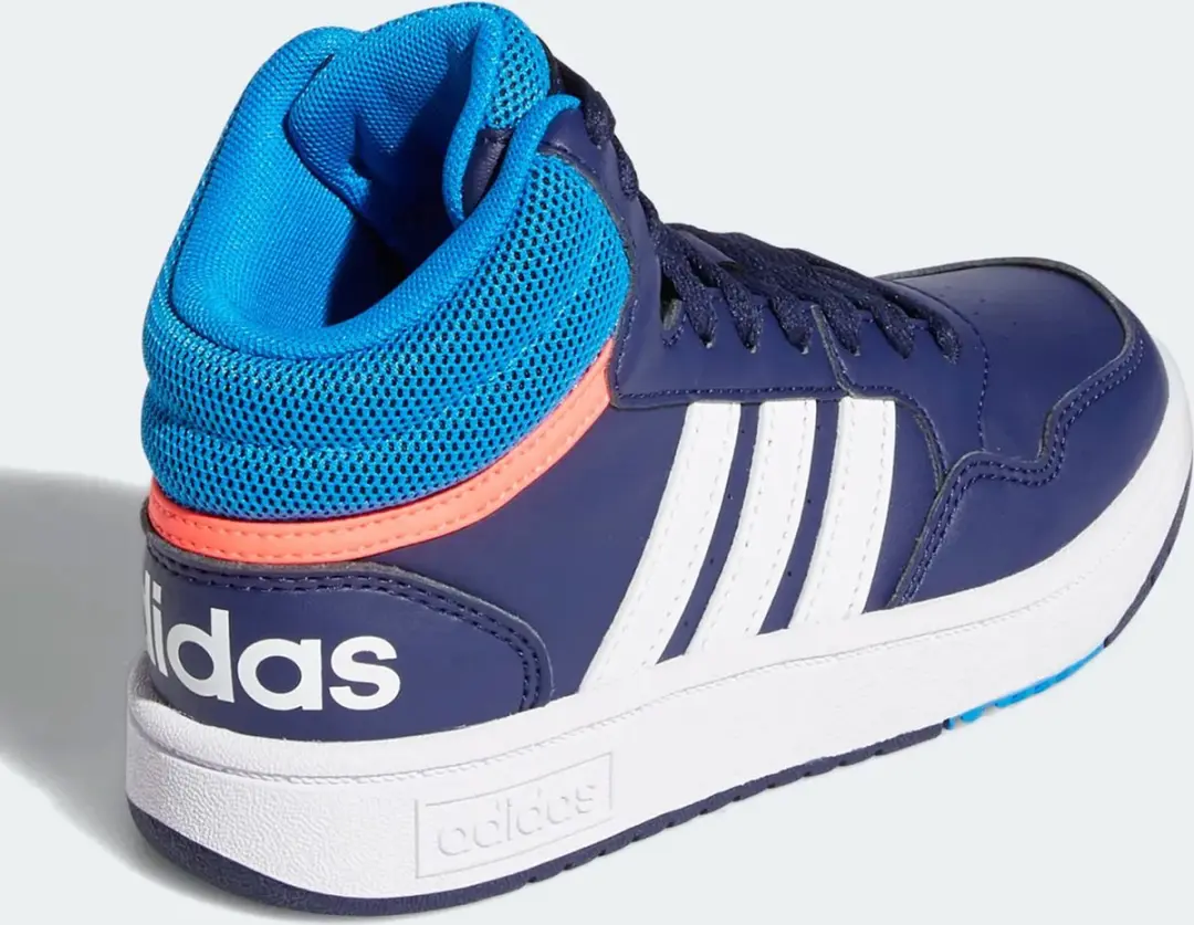 adidas Performance Hoops Mid Schoenen - 38 2/3 - Blauw - afbeelding 6 van 6