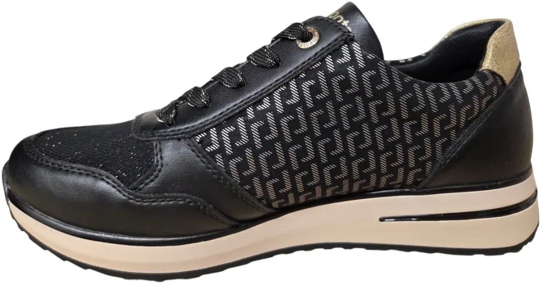 Remonte D1G08-07 Dames Sneakers - Zwart/Goud - 42 - afbeelding 4 van 4