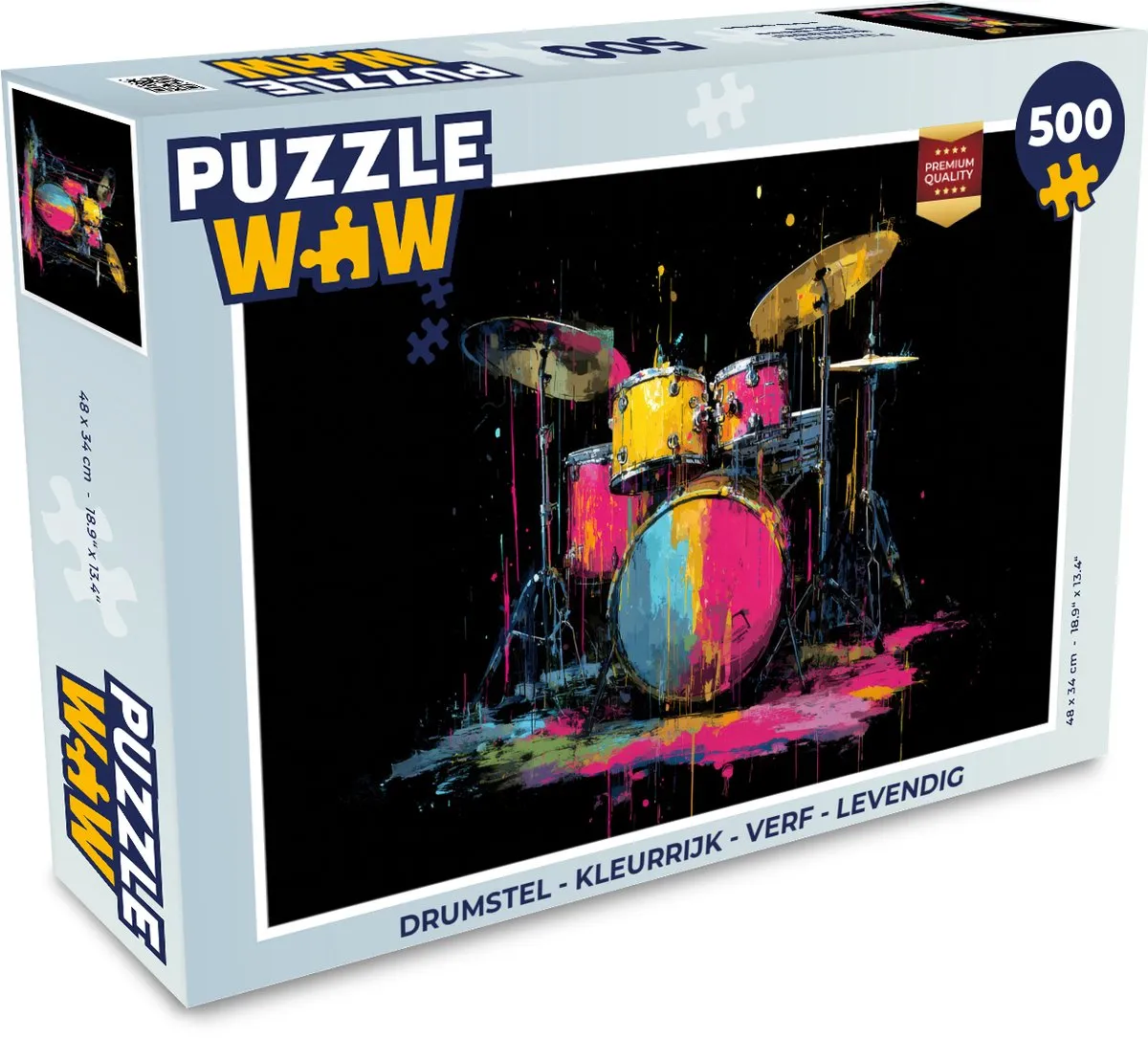 PuzzleWow Drumstel Puzzel 500 Stuks