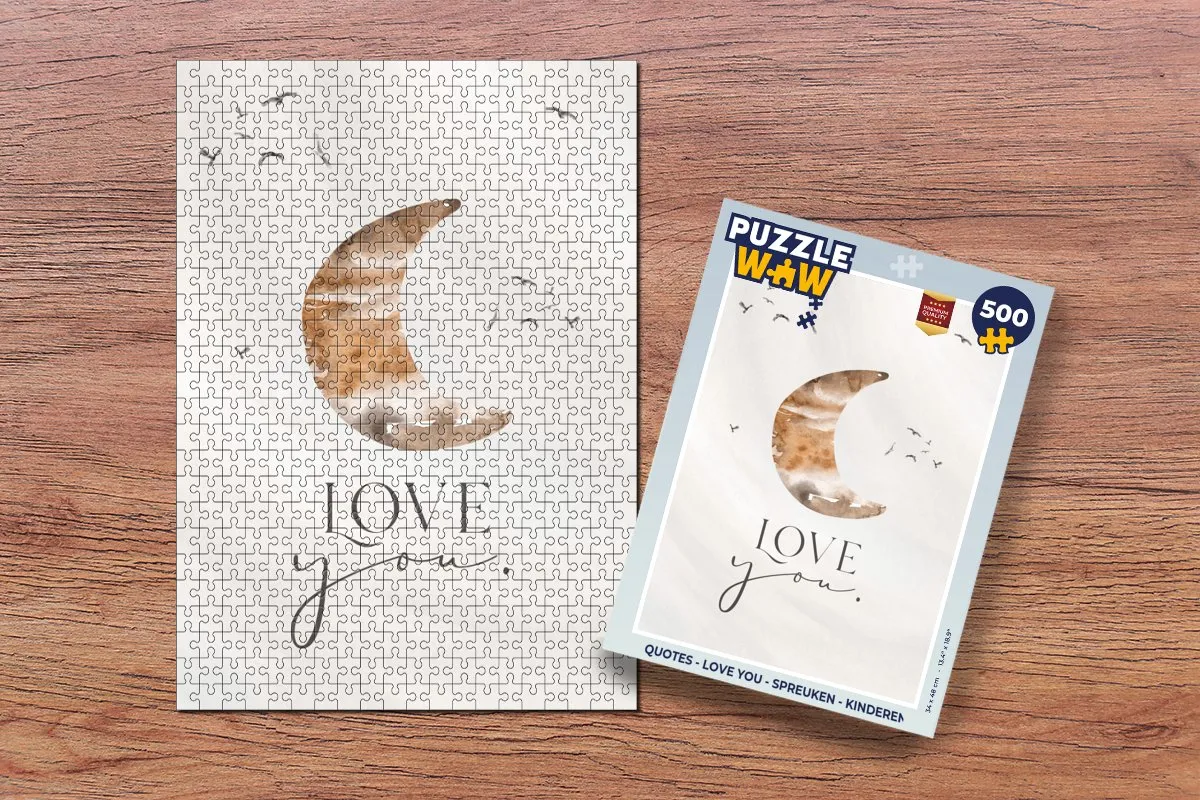 PuzzleWow Quotes Legpuzzel 500 Stuks - Multicolor