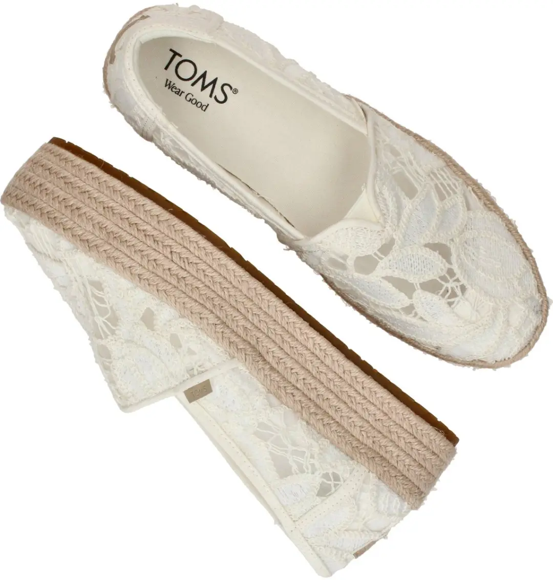 Toms Valencia Espadrilles - Dames - Wit - Maat:37 - afbeelding 4 van 6