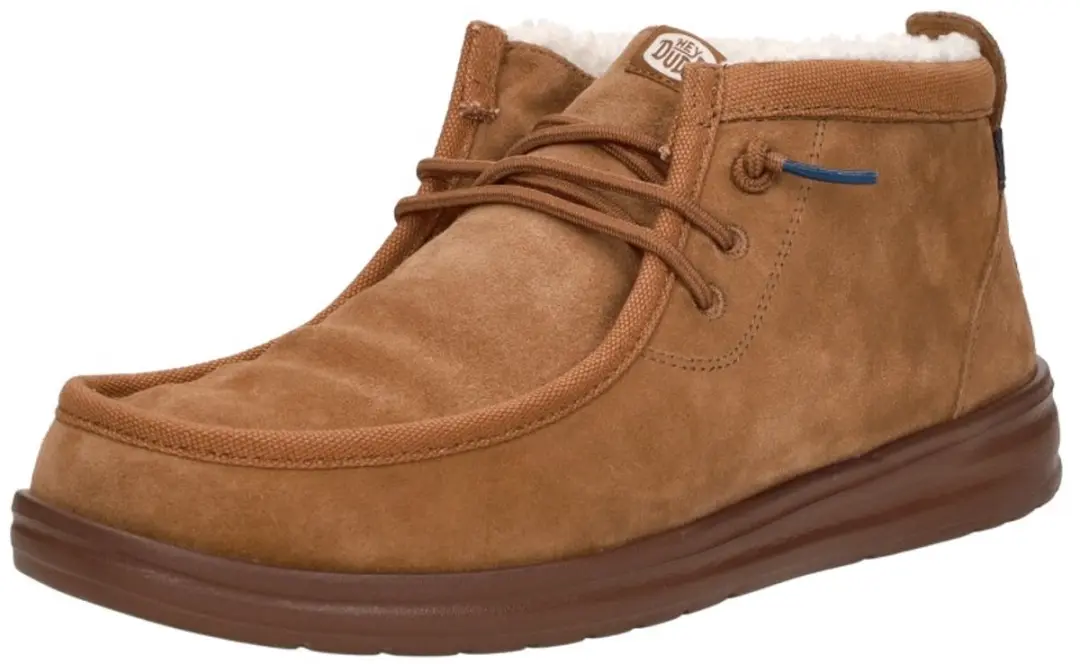 HEYDUDE Wally Mid GripR Warmth Heren Instappers - Bruin - afbeelding 3 van 6