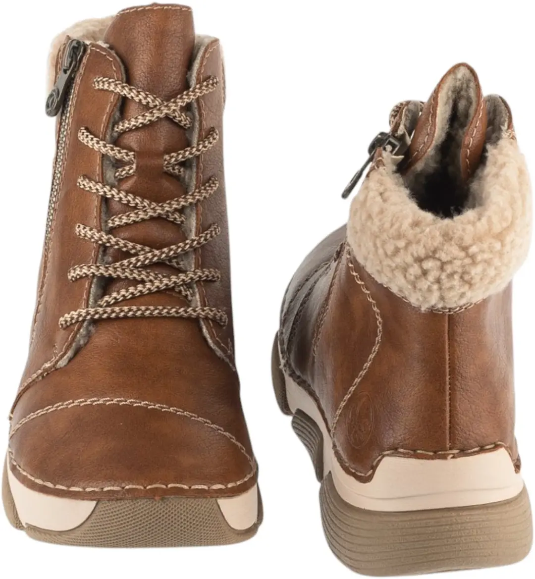 Rieker Vrouwen Laarsjes 45931-24 - Bruin - Maat 39
