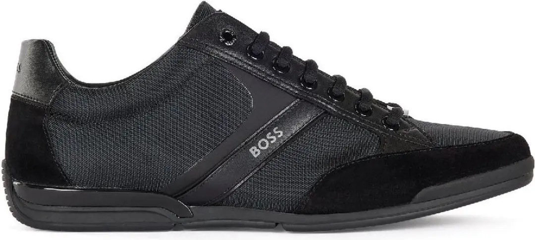 BOSS Heren Sneakers Saturn Lowp - Maat 44 - Zwart - afbeelding 6 van 6