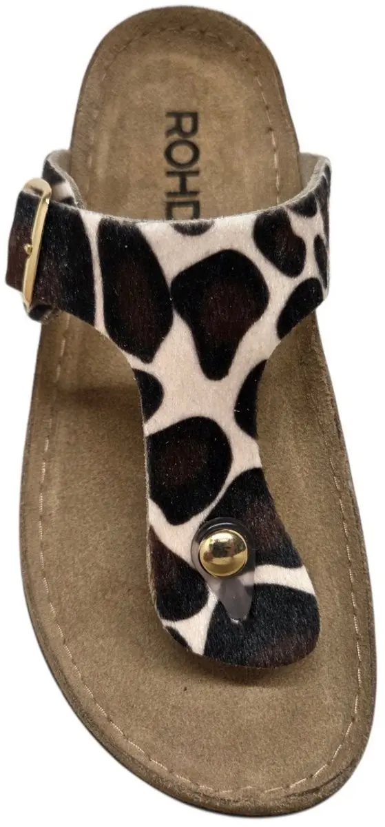 Rohde 5895 72 Teenslipper - Bruin Koeienprint - 43