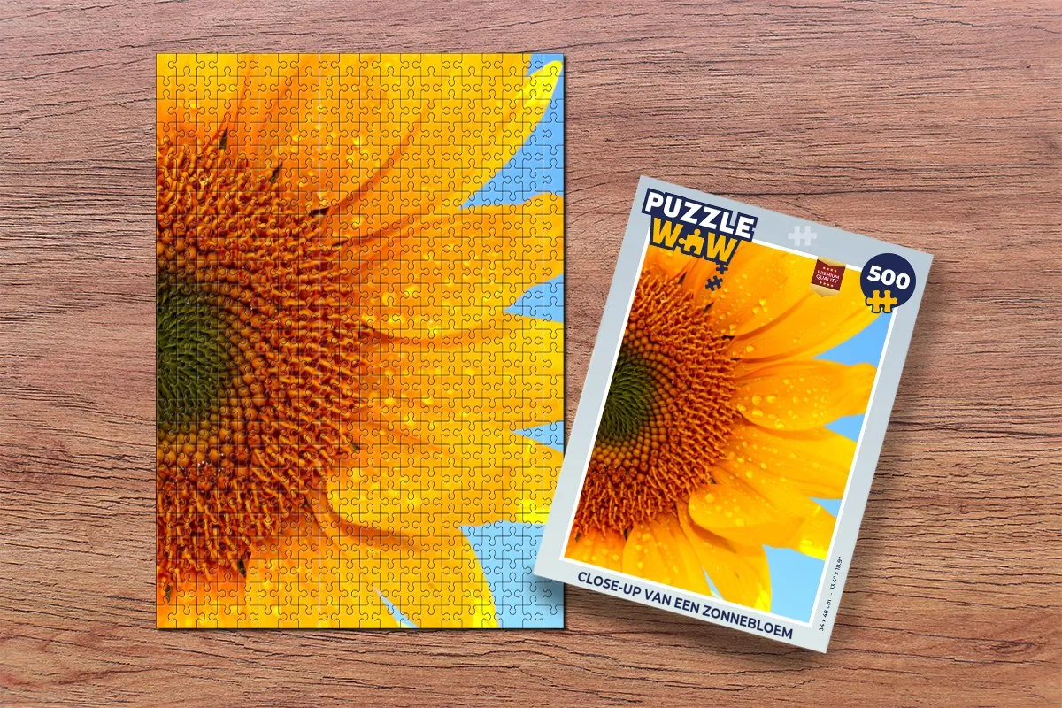 PuzzleWow Zonnebloem Legpuzzel 500 Stuks - Multicolor