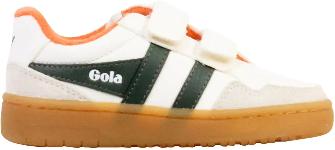 Gola Eagle Strap Kindertrainers 30 - Witte/Donkere kaki/Moody oranje - afbeelding 6 van 6