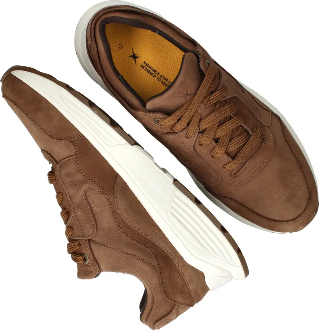 Xsensible Golden Gate Sneakers - Cognac - Maat 40 - afbeelding 3 van 6