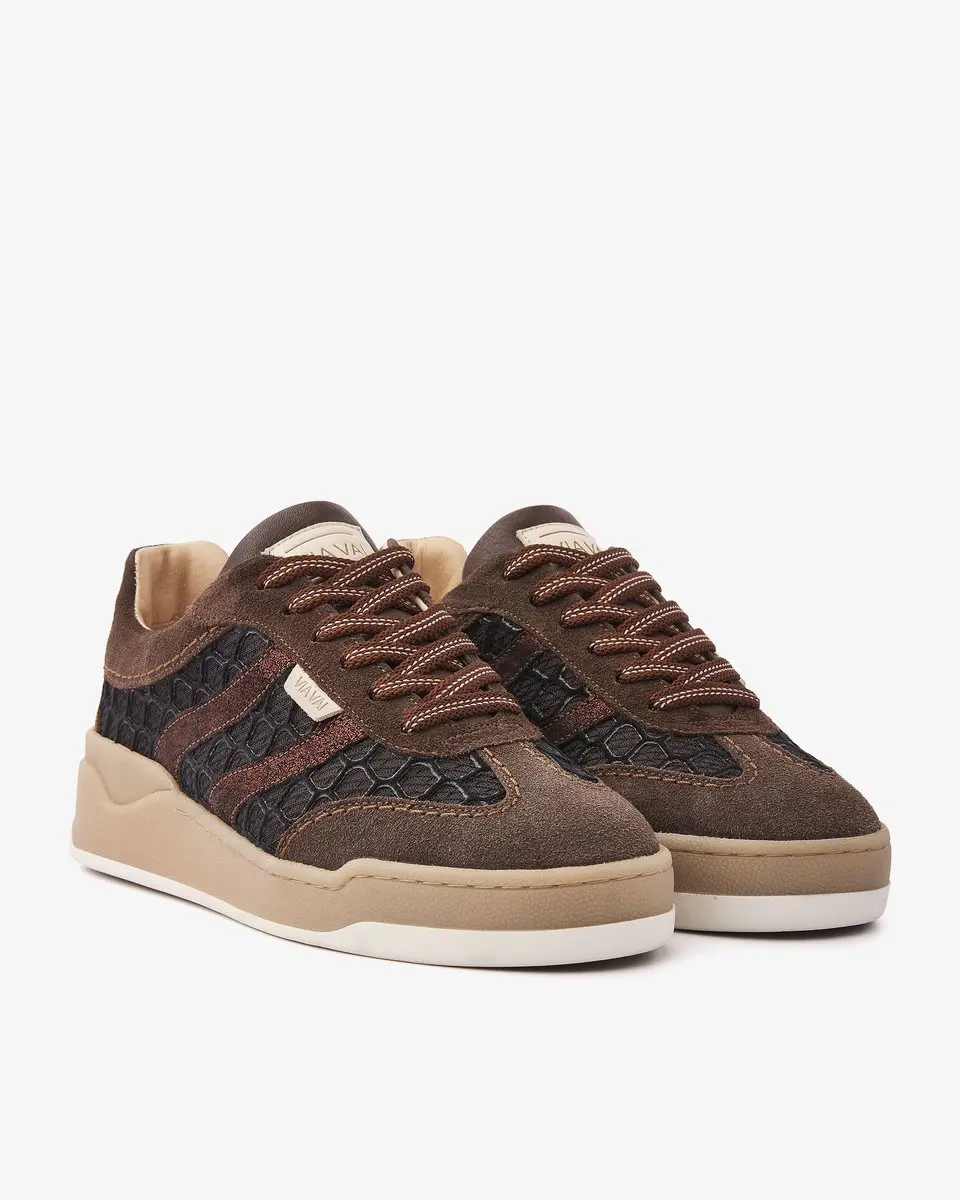 VIA VAI Sam Naomi Sneakers Dames - Bruin - Maat 38 - afbeelding 2 van 6