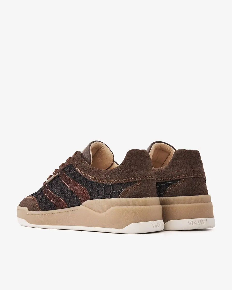 VIA VAI Sam Naomi Sneakers Dames - Bruin - Maat 38 - afbeelding 4 van 6