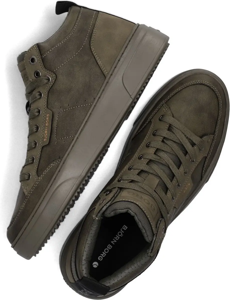 Björn Borg T1930 Mid M Sneakers - 41 - Olijfgroen - afbeelding 5 van 6