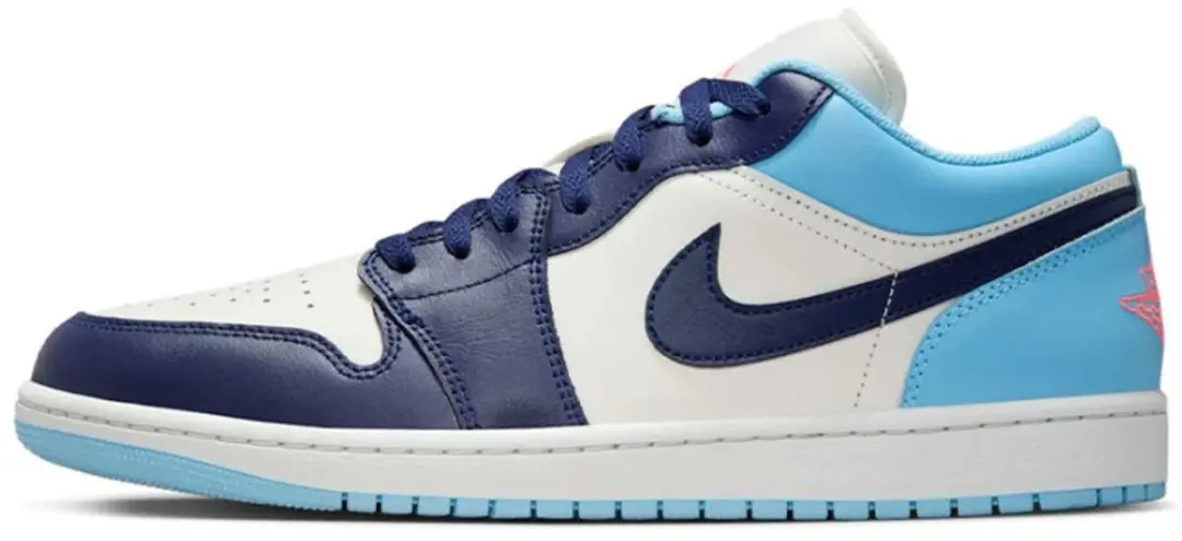 Jordan 1 Low Maat 46 BLauw lichtblauw Wit