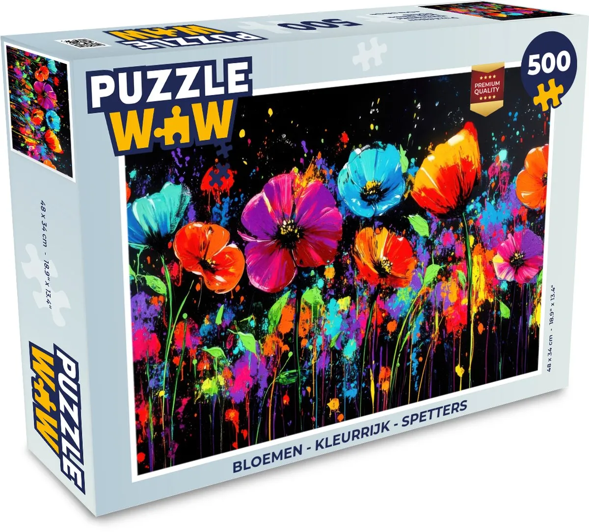 PuzzleWow Bloemen Legpuzzel 500 Stuks - Kleurrijk