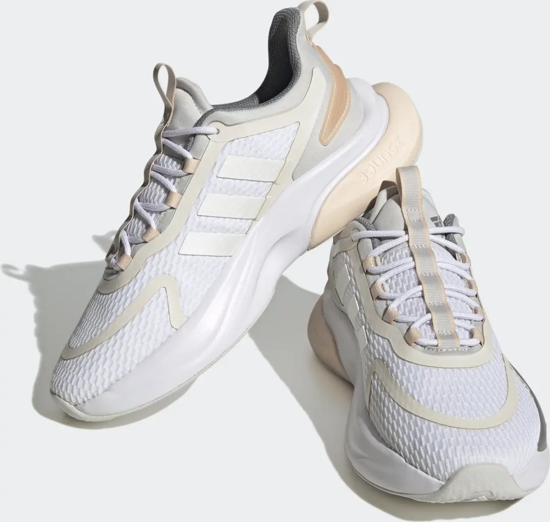 adidas Alphabounce+ LSI05 Sportschoenen - Wit - 37 1/3 - afbeelding 4 van 6