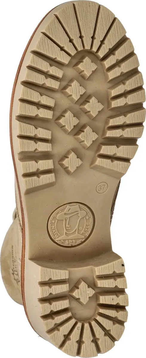 Panama Jack Padma Dames Veterboot - Beige - Maat 38