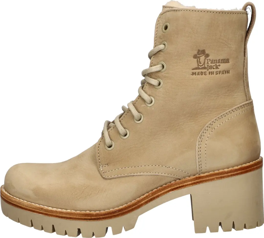 Panama Jack Padma Dames Veterboot - Beige - Maat 38