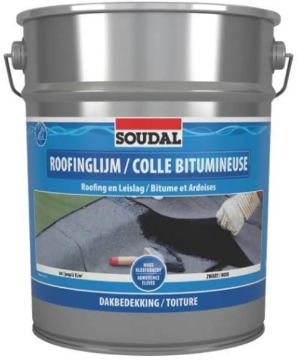 Soudal Roofingslijm Zwart 10l
