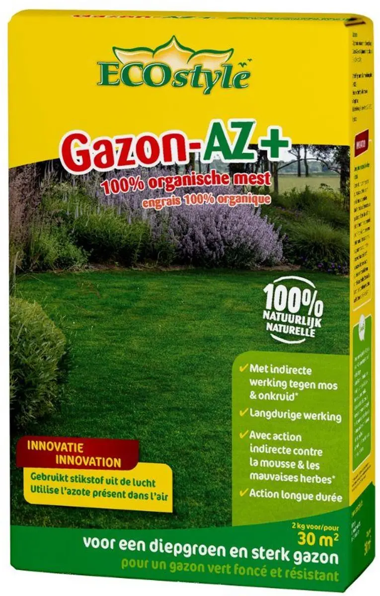 ECOstyle Gazon AZ+ Organische Mest 20kg - 265m² - afbeelding 2 van 6