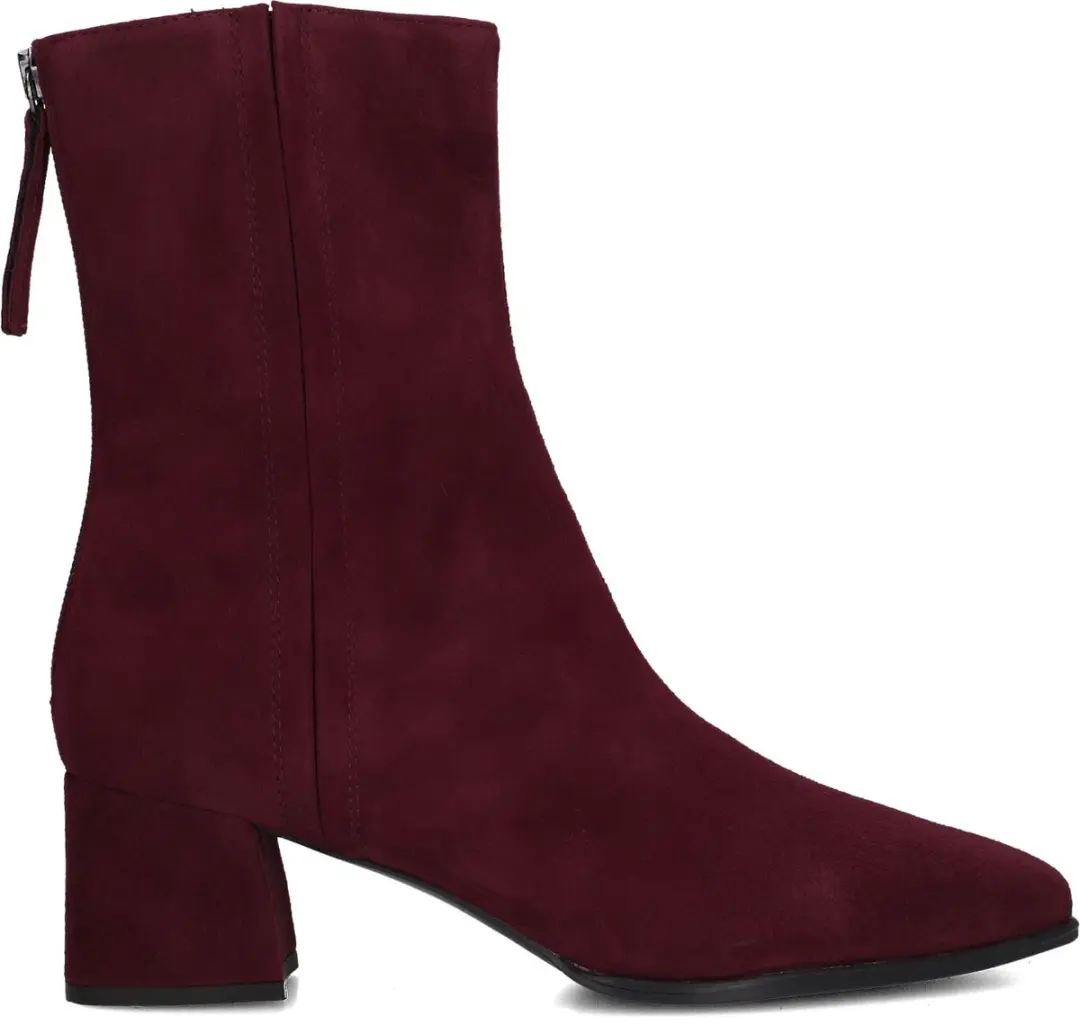 Unisa Lucas Enkellaarsjes - Enkelboots met rits - Dames - Rood - Maat 35