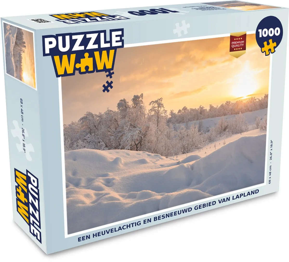 PuzzleWow Lapland Legpuzzel 1000 Stuks - Multicolor