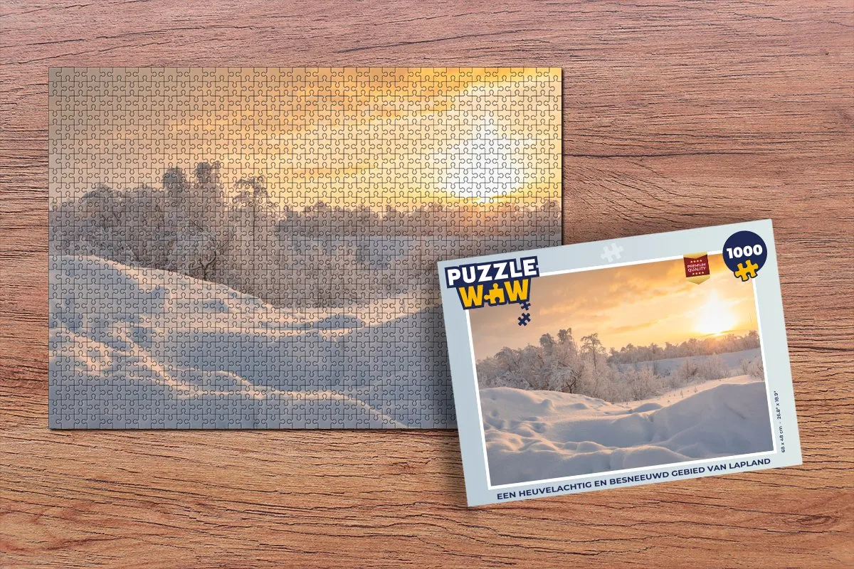 PuzzleWow Lapland Legpuzzel 1000 Stuks - Multicolor