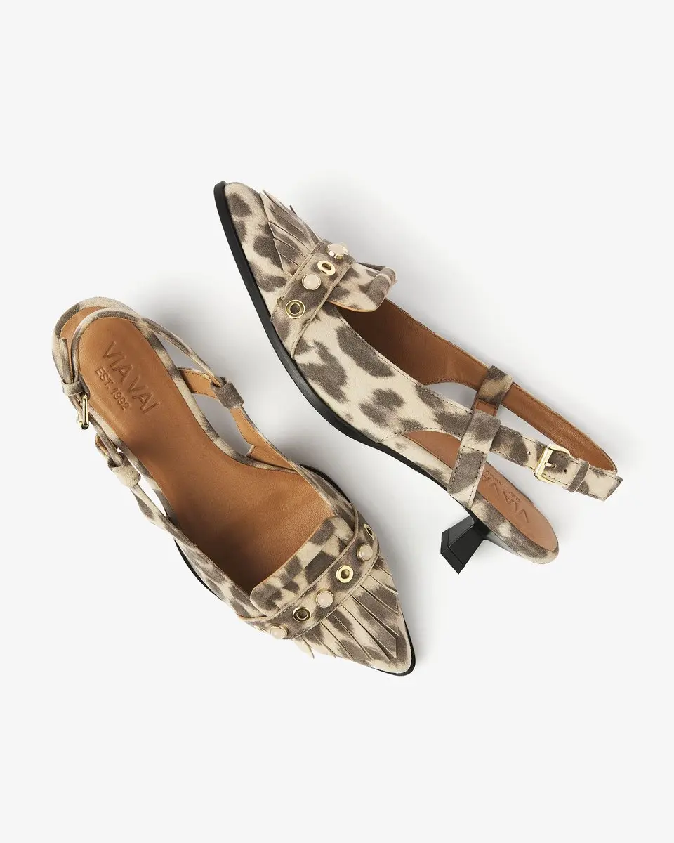 VIA VAI Lea Aileen Slingbacks Dames - Bruin - Maat 41 - afbeelding 3 van 6