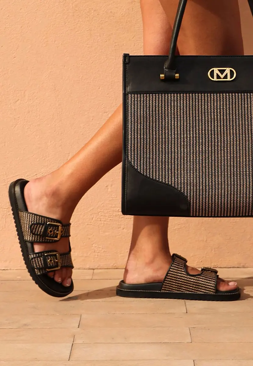 Mexx Reilly Penny Slippers - Zwart 39