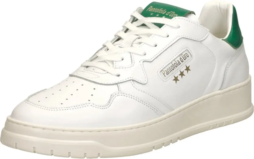 Pantofola d'Oro Sirmione Low Leren Sneakers - Wit - afbeelding 4 van 6