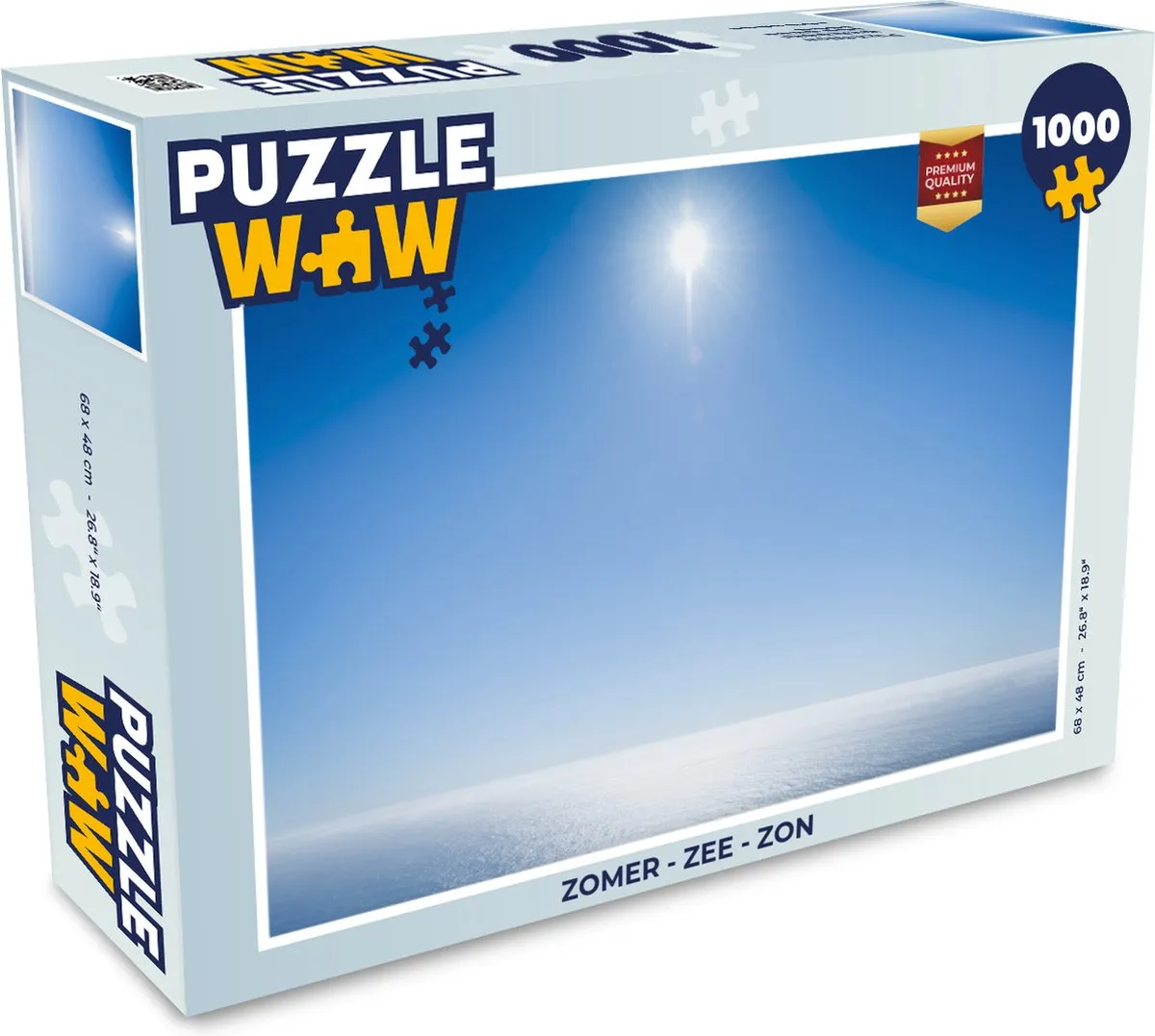 PuzzleWow Legpuzzel Zee Zon Multicolor 1000 Stuks