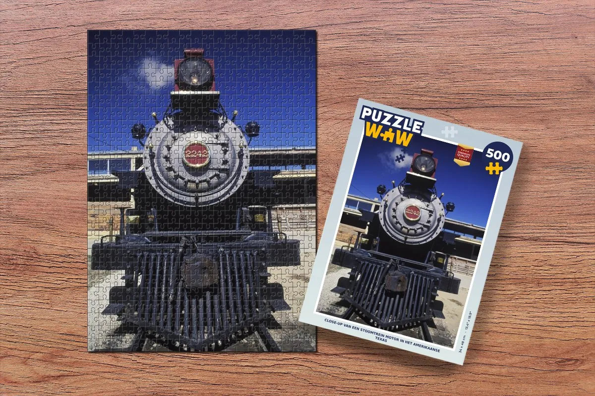 PuzzleWow Legpuzzel Texas Stoomtrein 500 Stuks - Multicolor