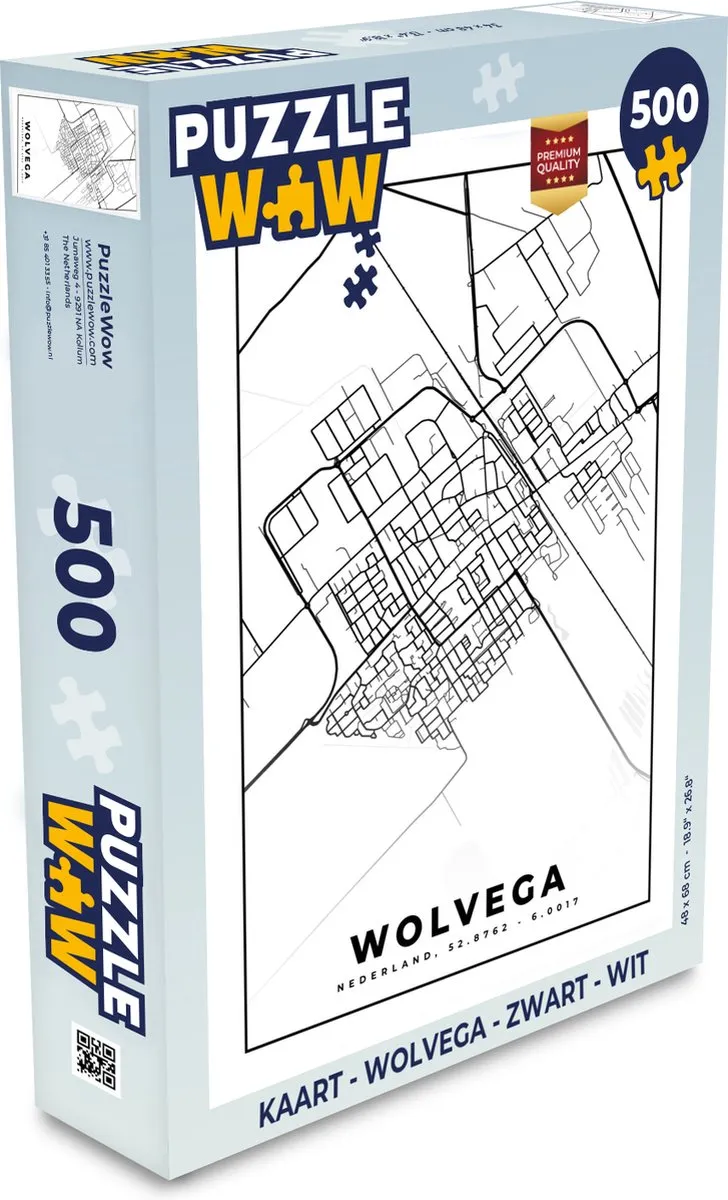 PuzzleWow Wolvega Legpuzzel 500 Stuks - Multicolor