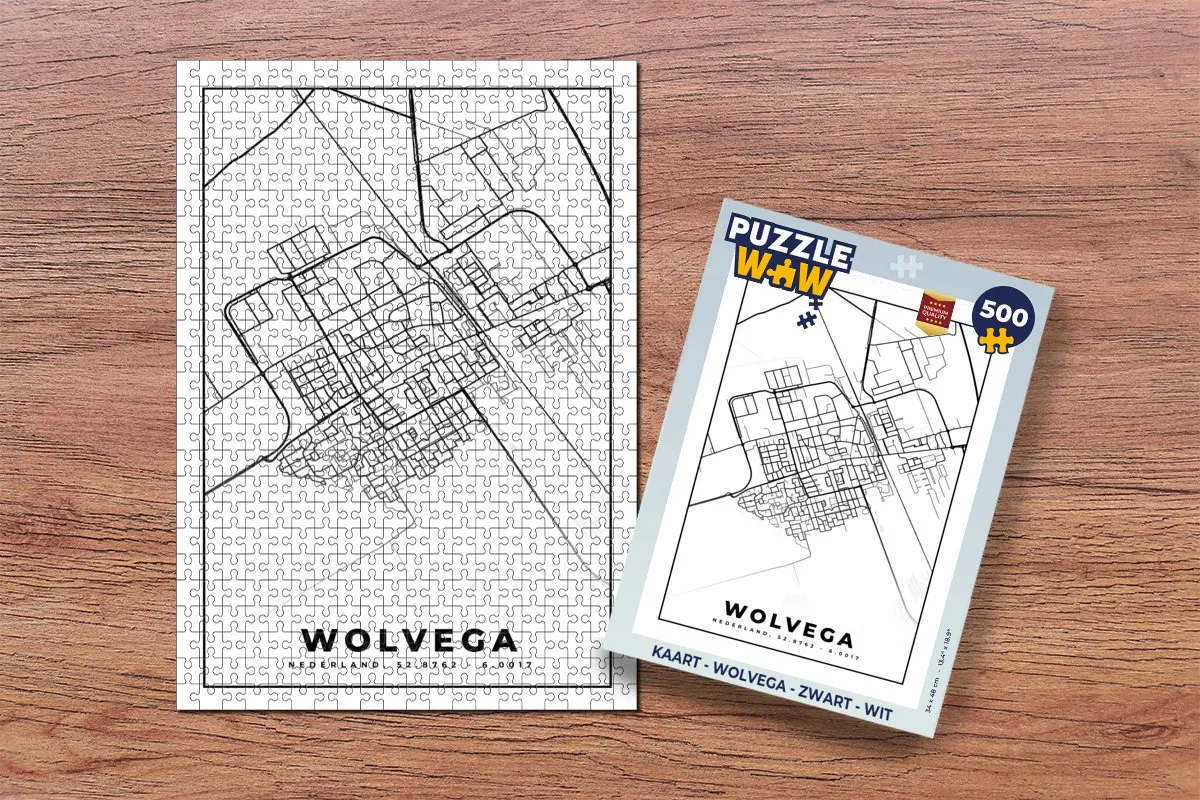 PuzzleWow Wolvega Legpuzzel 500 Stuks - Multicolor