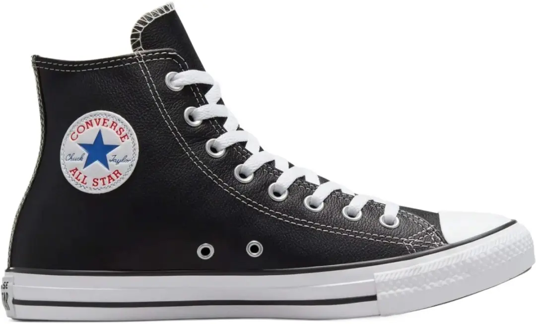 Converse All Star Hi Leather 132170C Sneakers - Zwart - afbeelding 3 van 6