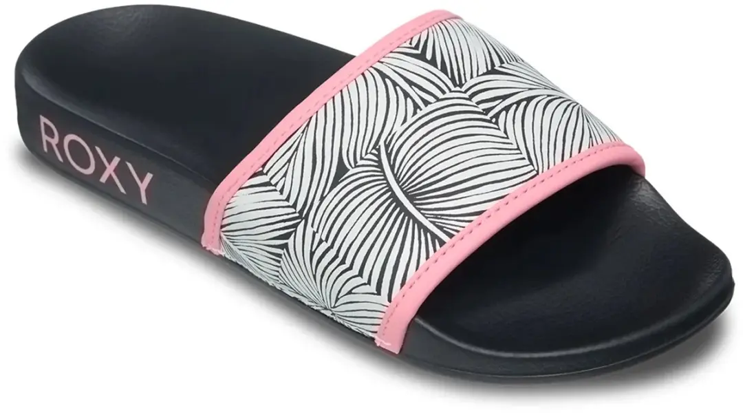 Roxy Slippy IV Slides - Vrouw - Maat 36 - Zwart - afbeelding 2 van 4