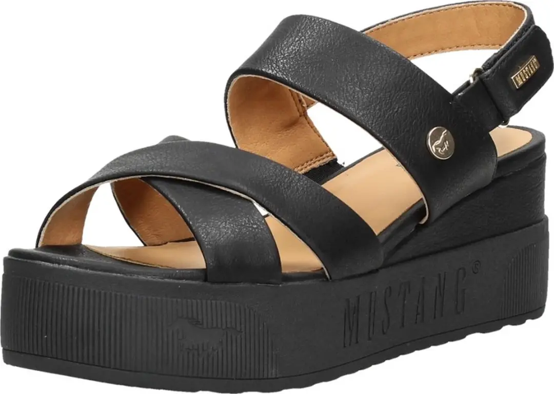 Mustang Sandalen Plat Sandalen Plat - Zwart - Maat 37 - afbeelding 3 van 6