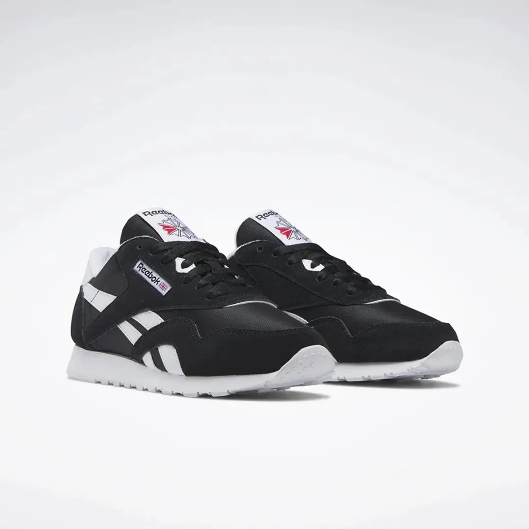 Reebok Classic Nylon Dames Sneakers - Zwart/Wit - afbeelding 3 van 4