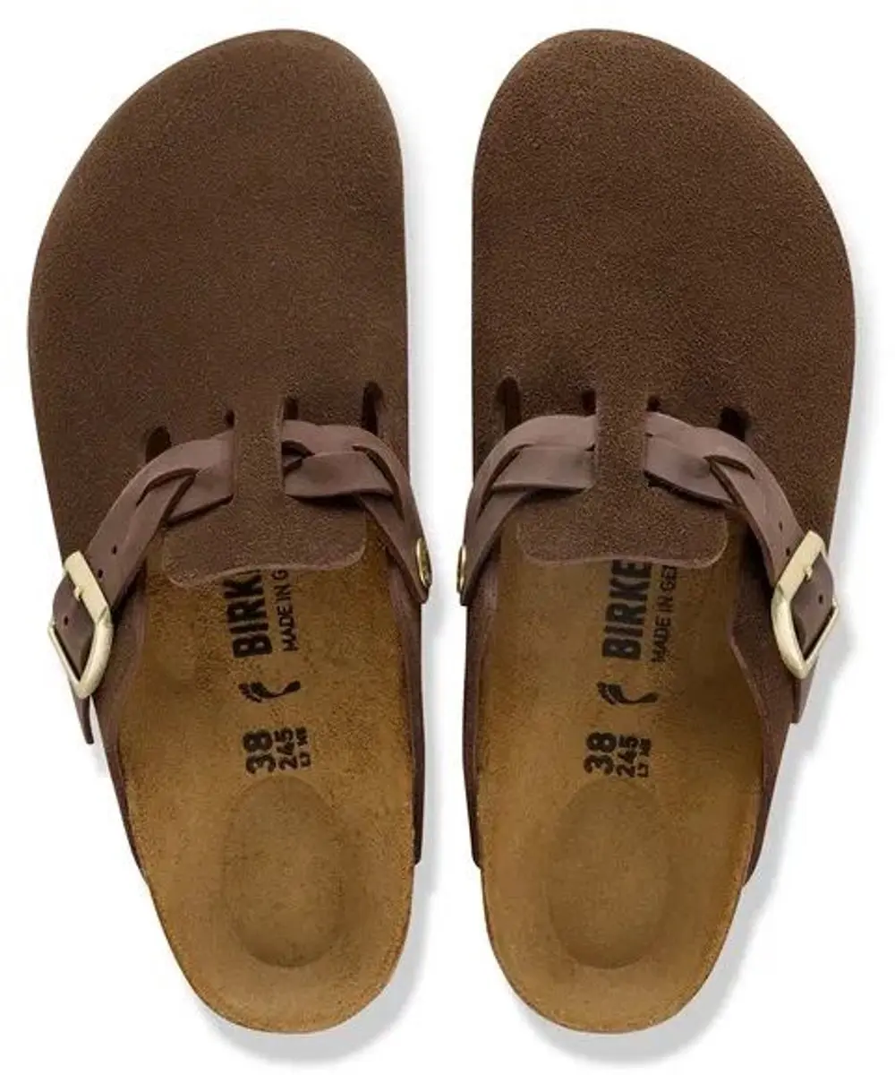 Birkenstock Boston Braided Suede Carafe