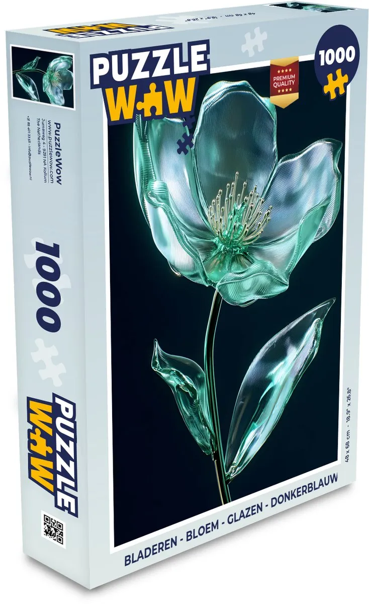 PuzzleWow Legpuzzel 1000 Stuks - Donkerblauw - MPN 8721375315033