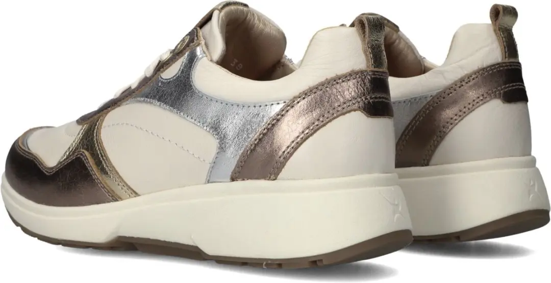 Xsensible Pula Dames Sneakers - Leer - Beige - Maat 36 - afbeelding 3 van 6